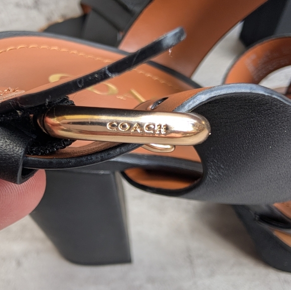 Coach Black Platform Sandals - Picture 4 of 16